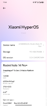 Redmi note 14 pro plus